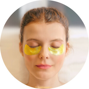 Application of the GoldCosmetica Eye Pads
