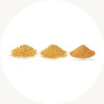 GoldCosmetica particle sizes - flakes, powders, extra fine powders